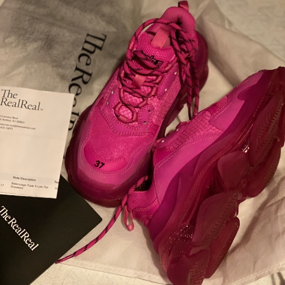HOT PINK BALENCIAGA SNEAKERS - Picture 3 of 6